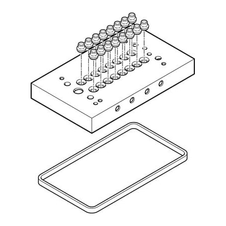 Festo Multi-Pin Plug CPV10-VI-P8-1/8-C CPV10-VI-P8-1/8-C